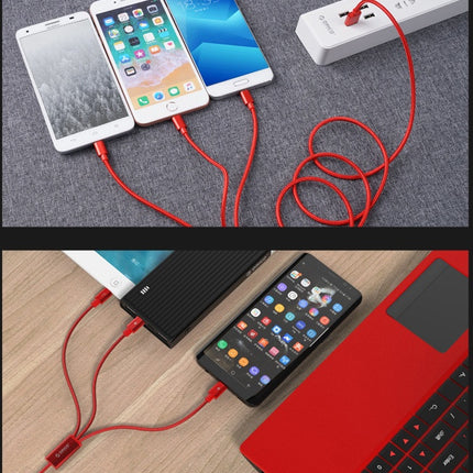 Three-in-one Data Cable Mobile Phone Universal Charging Cable