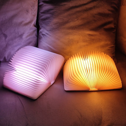 Magnetic Induction Switch Night Light with USB Rechargeable Battery - 3/5 Colors (Pink, Green, Purple, ) - USB-