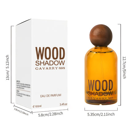 Men'S Luxury Wood Perfume - Long-Lasting Sandalwood Scent, Elegant Amber Liquid in Sophisticated