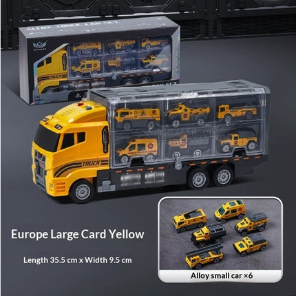 Alloy large container truck toy car boy toy