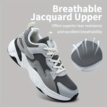 Men'S Lightweight Gym Low-Top Sneakers  Running, Office & Casual Shoes - Lace-Up Closure