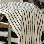 Black And White Stripes / Face Towel 34X75