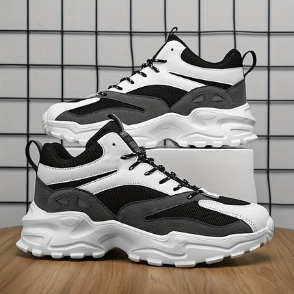 Men'S Casual Sneakers, Solid Color, Breathable Mesh Upper & Inner, EVA Sole, Cloth Insole