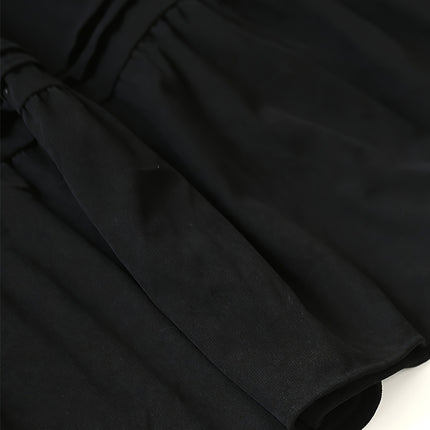 Thick Corduroy Women's Skirt, Autumn and Winter Pleated Cake New Long Dress, Patchwork A-Line Dress