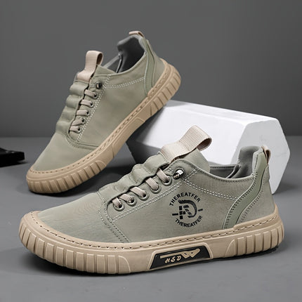 Men's Casual Sports Shoes - 1 Pair Breathable Lightweight Low-Top Sneakers with Synthetic