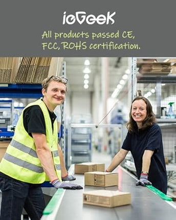 ieGeek Video Doorbell Wireless with Chime 2K HD Doorbell Camera, Smart Home Security Door Bell Voice Message and Changer