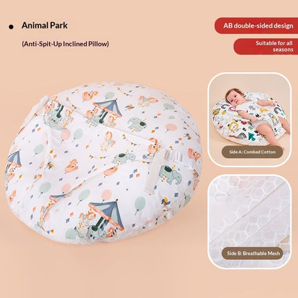 Creative Cartoon Printed Baby Anti-spit-up Inclined Pillow