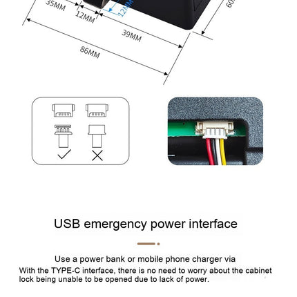 Smart Drawer Locker Wardrobe Electronic Office File Cabinet Dressing Cabinet Lock