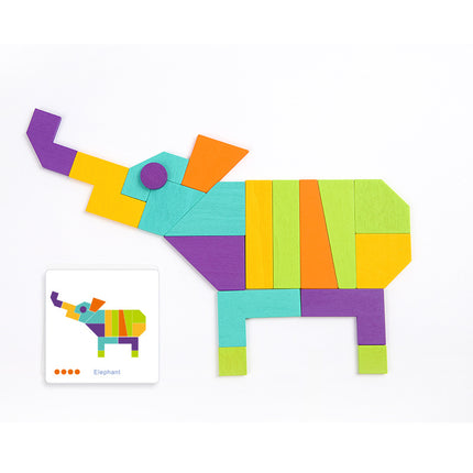 Jigsaw Puzzle Piece Special-shaped Wooden Creative Three-dimensional