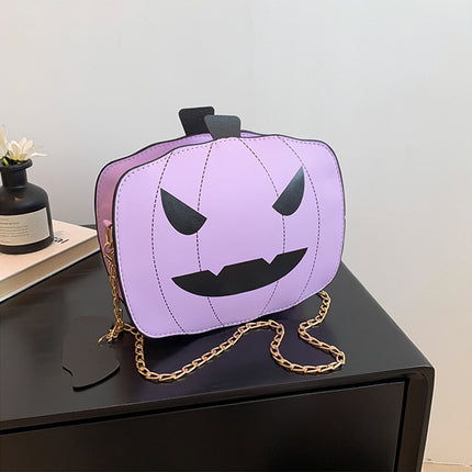 Halloween Shoulder Bag For Girls Personality Funny Creative Chain Crossbody Bags