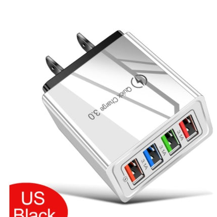 Simple Luminous 4USB Mobile Phone Charger