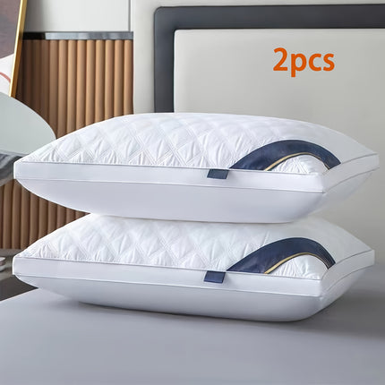 A Pair of Premium Sleep Pillows Designed for Neck Support, Plush And Cozy, Machine Washable,