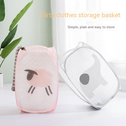 Cartoon Laundry Basket Large Laundry Basket Storage Basket Foldable Dirty Clothes