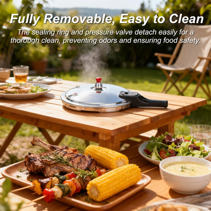 30cm/ 32cm pressure cooker, three specifications optional, upgraded anti-scalding handle with safety valve