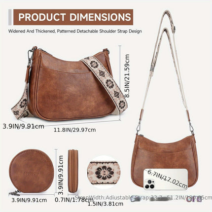 Everyday Shoulder Bag | Adjustable Strap Bag | Secure Zip Closure