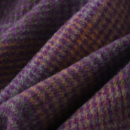 Women'S Mid-Length A-Line Skirt in Autumn And Winter with a Check Pattern.