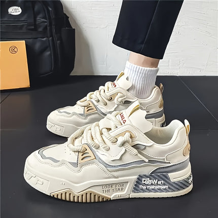 [sneakers] Men'S Casual Training Skate Shoes, Available in Larger Sizes with Stylish Laces,