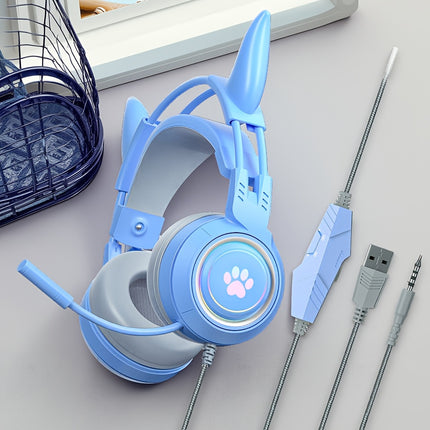 RGB Wired Gaming Headphones with Adjustable Volume for PS4, Computers, And Laptops.