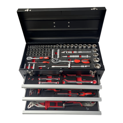 108pcs Tool Set with Drawer Box, Portable Storage Case for Auto Repair Kit and Hardware Tools