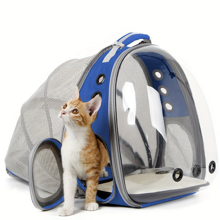 Back Extension Pet Carrier Backpack - Portable Space Capsule Pet Carrier Backpack For Cats & Small Dogs