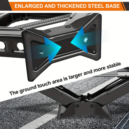 Scissor Jack for Car, 2Ton Car Lifting Scissor Jack with Ratchet, Heavy Duty Steel Scissor Jack