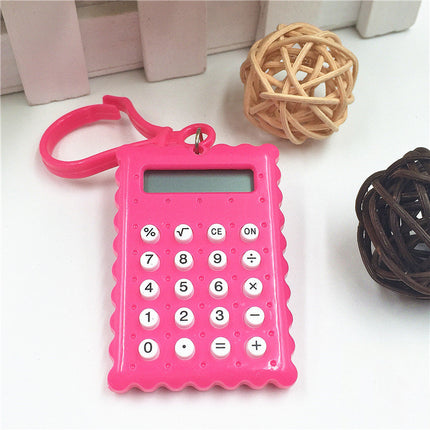 Biscuit Keychain Mini Calculator For Student Exam
