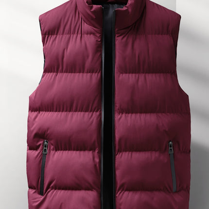 Men's Solid Color Stand Collar Jacket, Thin Lightweight Stylish Long Sleeve Coat Winter And Autumn Outdoor Clothes