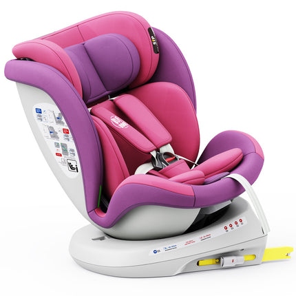 Car Seat TWT Plus Isize Buf Boof Unicornpink with Isofix Rotating 360 Degrees Top Tether