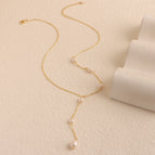 Golden white pearl style / 1PC