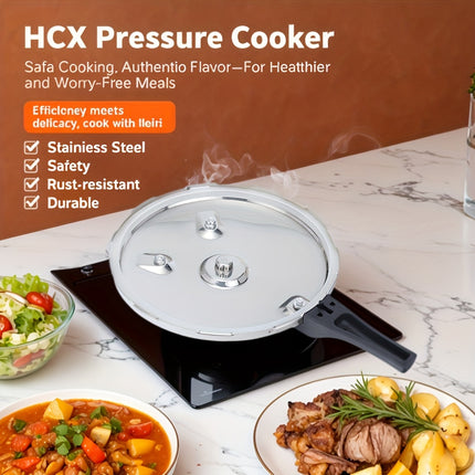 30cm/32cm Heavy-Duty Pressure Cooker - Dual Sizes (30cm/12in & 32cm/13in)