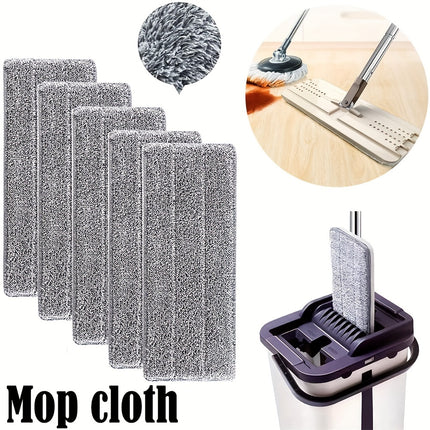 10pcs Ultra-Absorbent Microfiber Mop Heads - Reusable, Washable, and Lint-Free Cleaning Pads