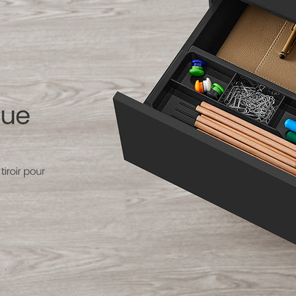 SONGMICS Mobile File Cabinet, Lockable, with 4 Drawers, Hold Documents, Stationery, Pre-Assembled, for Office, Home Office