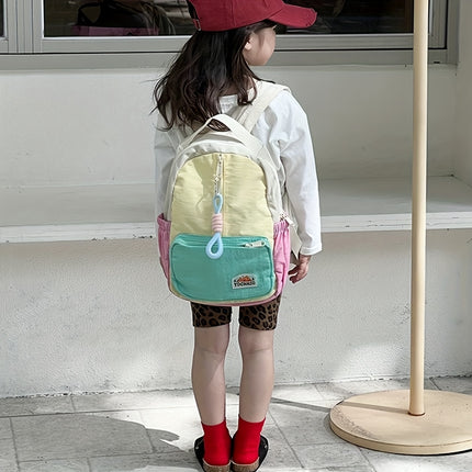 Lightweight Nylon Backpack for Ages 3-14 with Adjustable Straps, Casual Style,