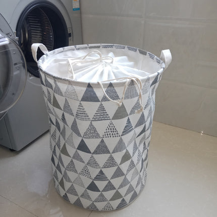 Waterproof Canvas Laundry Basket Storage Bucket