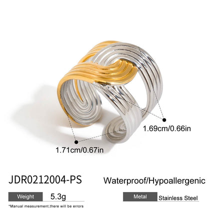 Stainless Steel Ring For Womencolorfast Subtly Luxurious And Exudes A Premium Vibe
