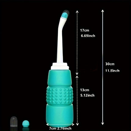 Portable Bidet Sprayer Bottle 350ml - Contemporary Style, Round Shape, Front Nozzle,
