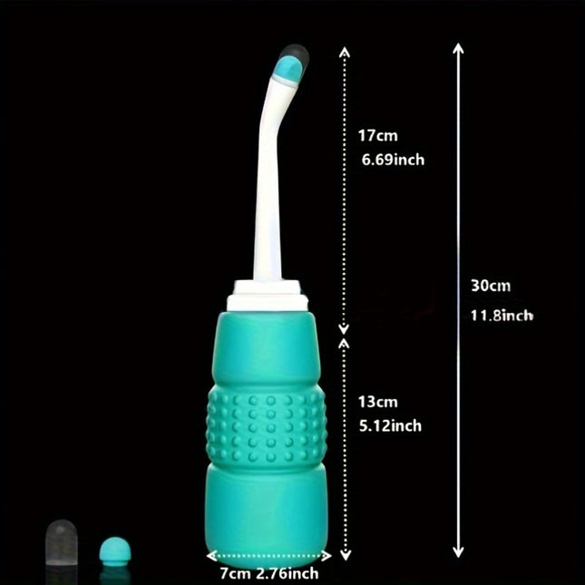 Portable Bidet Sprayer Bottle 350ml - Contemporary Style, Round Shape, Front Nozzle,