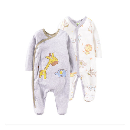 1 Year Old Baby Suit Cartoon Embroidered Cotton Newborn