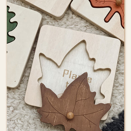 Leaf Panel Puzzle Montessori Early Education