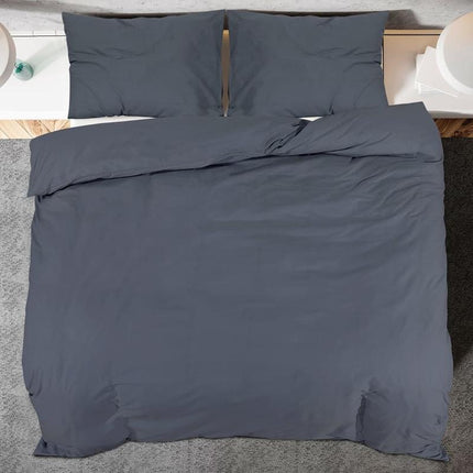 Bed set anthracite 225x220cm, Bed Comforter, King Size Bed Accessories, Bedroom Essentials