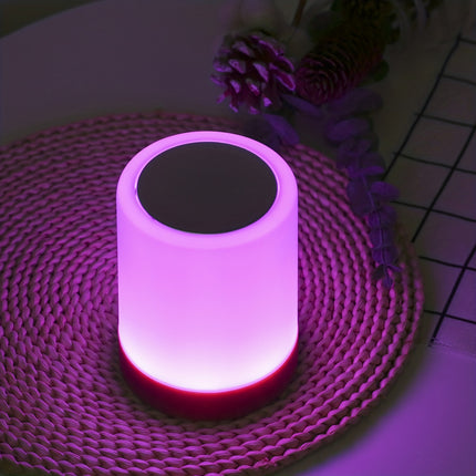 1pc Touch Small Night Light, Tapping Table Light, Bedroom Bedside Light, Colorful Atmosphere Light