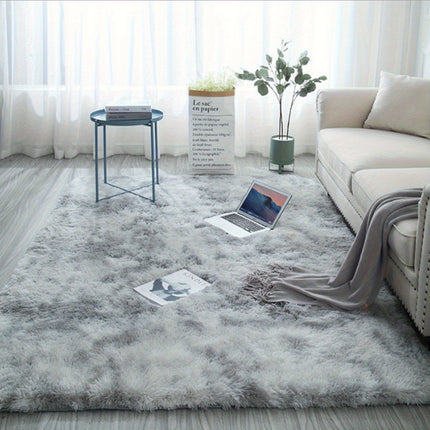 Plush Coffee Table Hallway Rug, Thickening Plush Living Room Rug, European-Style Winter Pink Wool Carpet