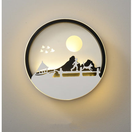 Wall Lamp Bedroom Modern Minimalist Creative Background