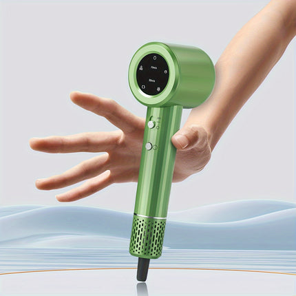 EU Plug Fast Drying Hair Dryer, Negative Ionic Fast Dry Low Noise Blow Dryer, with LED Digital Display Screen,