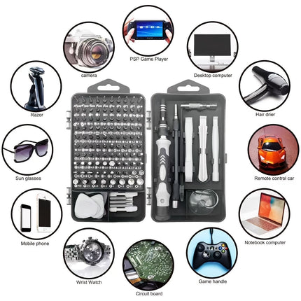 115-in-1 Upgrade Screwdriver Set Strong Magnetic High Hardness Multifunctional Disassembly Complete Set of Tools with