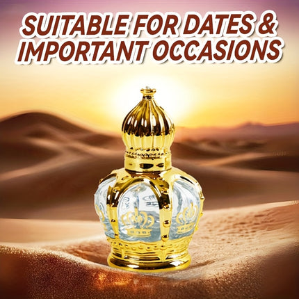 15ml/0.5oz Dubai-inspired Arabic Women's Perfume Oil: Classic Golden, Long-lasting Alluring