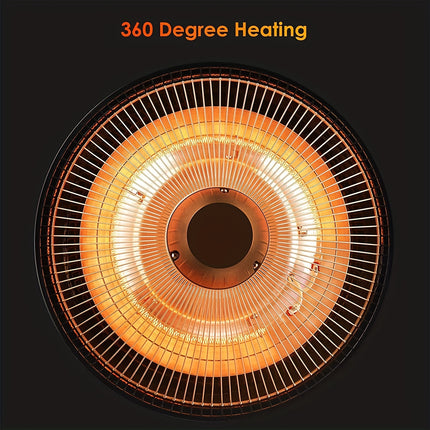 Outdoor Heaters For Patio, 1500W Infrared Electric Patio Heater For Ceiling/Garage Use,