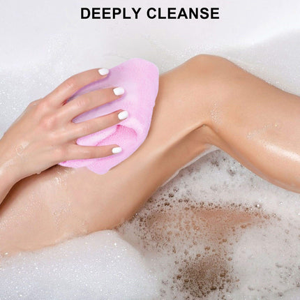 Exfoliating Cleaning Brush Back Rubbing Bath Towel