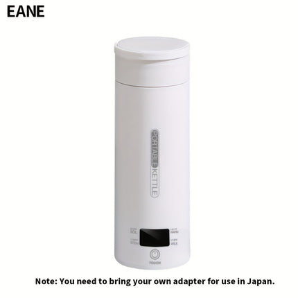 Electric Kettle  Compact Stainless Steel Travel Water Bottle with 4 Temperature Settings, Quick Noodle Cooking Feature,