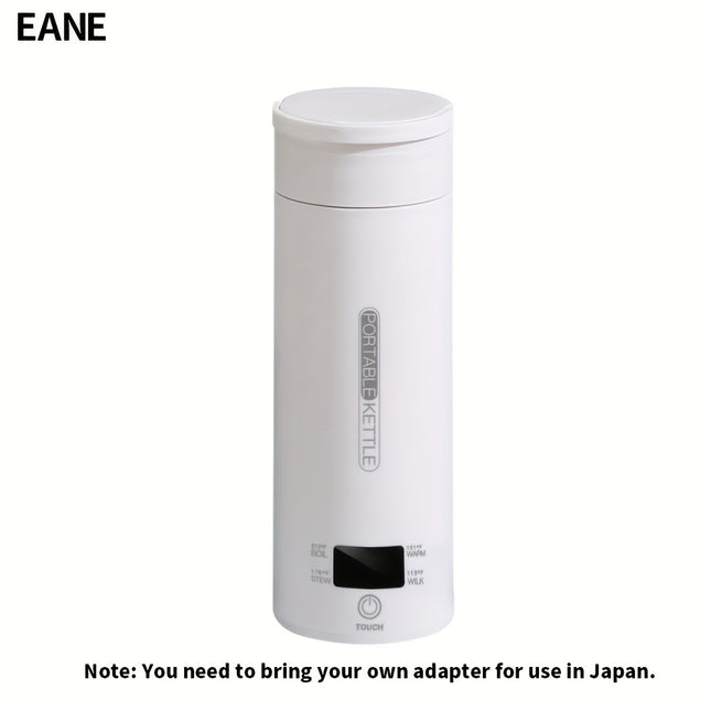 Electric Kettle  Compact Stainless Steel Travel Water Bottle with 4 Temperature Settings, Quick Noodle Cooking Feature,